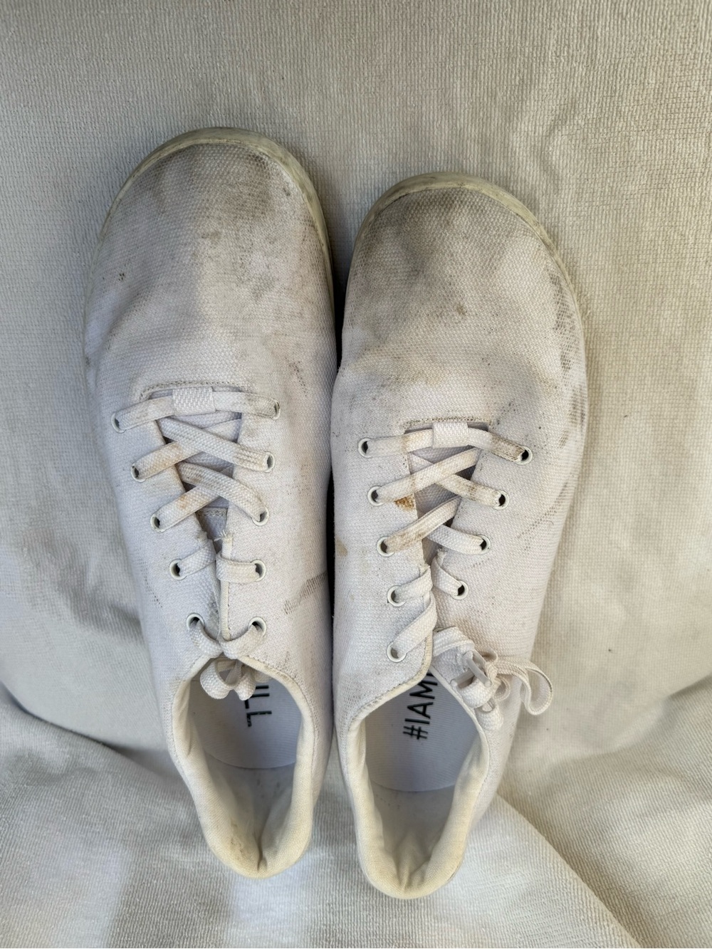 NOBULL White Canvas Sneakers